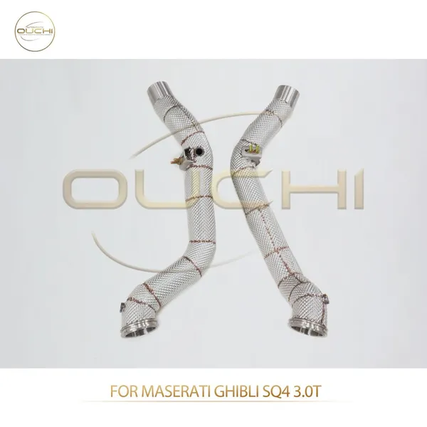 Exhaust Downpipe for Maserati Ghibli SQ4/Levante 4WD/Quattroporte Stainless Steel Performance Upgrade Increase High-performance Auto Parts
