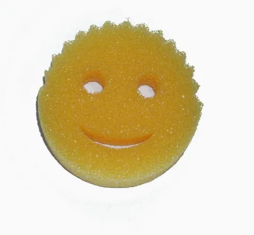 Factory Supply Smile Shape Temperature-Sensitive Sponge Kitchen Sponges for Dishes Cleaning photo-3