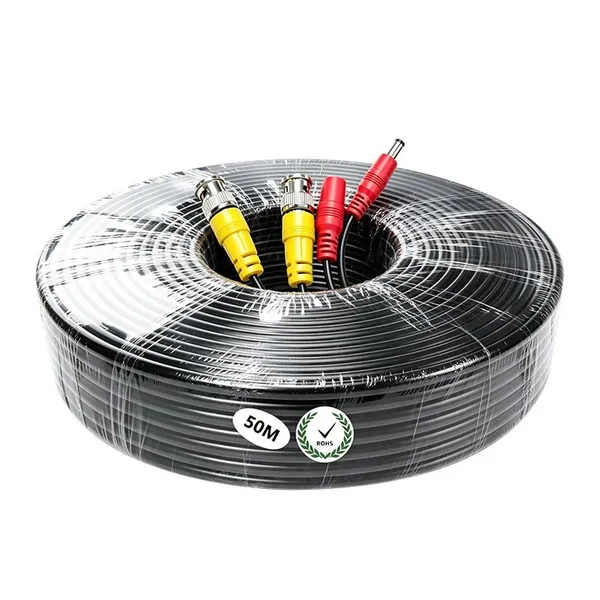 BNC+DC5.0 20m Cctv Cord Power Supply Video Cable Extension Cord for Security Surveillance Cameras, AHD Factory Monitoring Cable photo-5