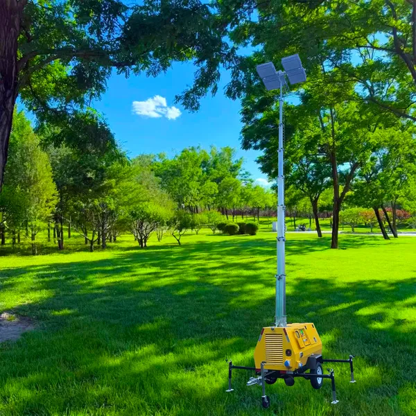 9-meter Telescopic Diesel Generator Set Lighting Beacon Tower photo-5