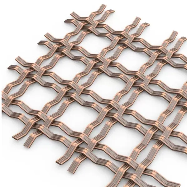 Flat Square Mesh Stainless Steel Decorative Mesh, Other Copper Embossed Mesh photo-3