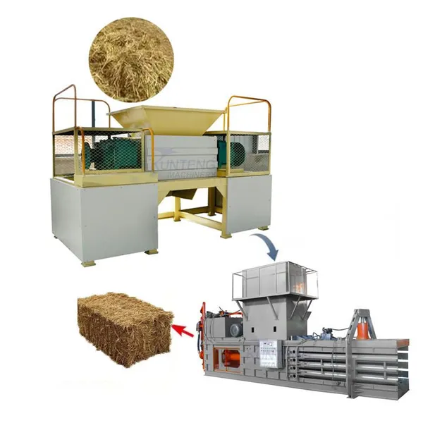 Heavy Duty Metal Shredder Copper Cable Tyre Shredder Machine Waste Shredder and Baler EPC