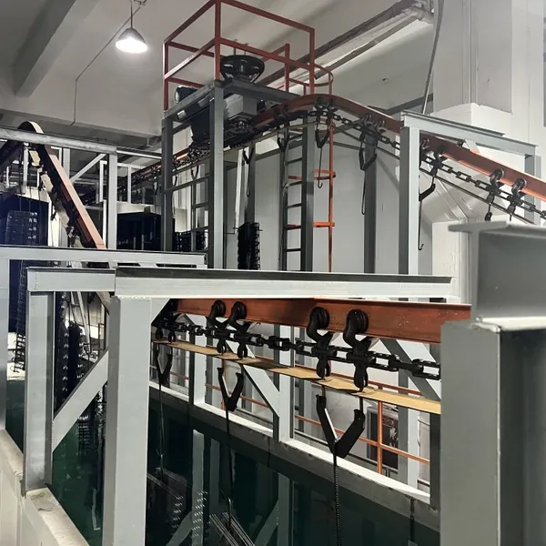 Full Automated Electrophoresis Production Line For Water Pump Housing Surface Finishing