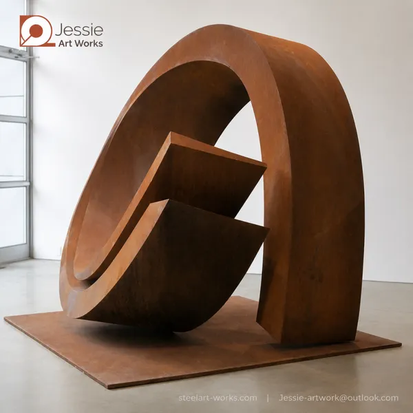Weathering Steel Deer Sculpture for Park Decoration photo-3