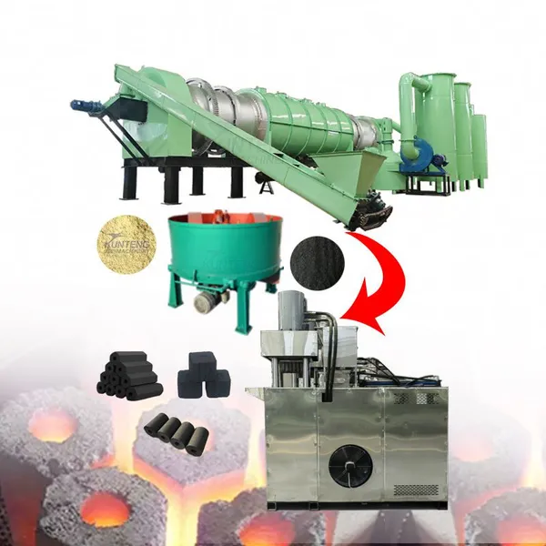 Compressed Coal Production Plant From Sawdust Agricultural Waste Charcoal Making Machine EPC