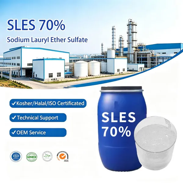 High Quality 70% Sodium Lauryl Ether Sulphate (SLES) Hair Care Chemicals & Cosmetic Raw Material Low Price Guaranteed