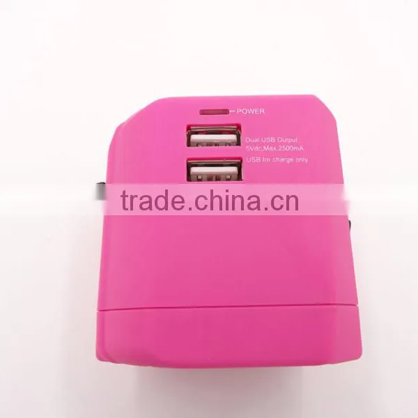 China Gift Items Universal UK Travel Adapter/european Electrical Power Plug Adapter With Usb/seasons Plug Adapters photo-2