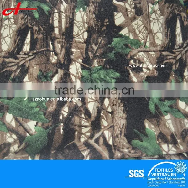 Double Sided Print Fabric Fleece Camouflage Outdoor Fabric for Hunting photo-2