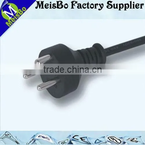 Denmark 3 Pins Locking Plug ac Power Cord