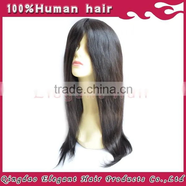 New Products 6A High Quality Silky Straight Hair Black Women Brazilian Hair Full Lace Wig photo-2