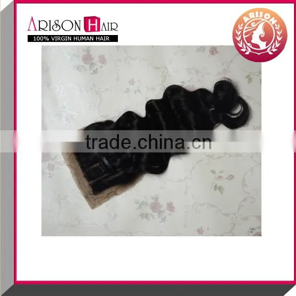 Top Quality Hair Closure,virgin Peruvian Brazilian Body Wave Silk Base Closure photo-2