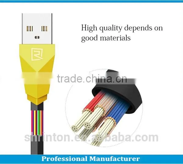 Original Remax TPE Copper Alien Cable for Iphone 5 and Micro photo-6