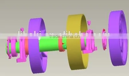 30000-Hour Conveyor Pulley/ Rubber-lagged Pulley/ Heavy Pulley for Belt Conveyor photo-5