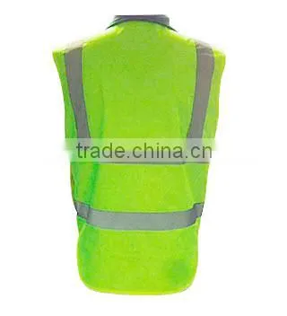 Workwear Industrial Hi-vis Yellow&navy Two Tone Safety Vest/HI Visibility Security Vest With High Visibility Reflective Straps photo-2