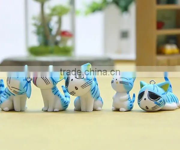 Blue Cat Doll Doll Cat Furnishing Articles Wholesale Anime Gifts PVC Figure A Set of Nine photo-5