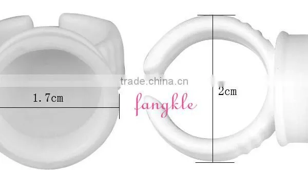 Hot Selling Eyelash Extention Tools White Plastic Wearable Ring Eyelash Palette photo-3