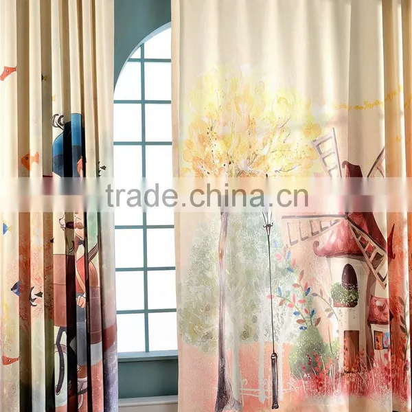 Printed Cartoon Curtain Fabric photo-3