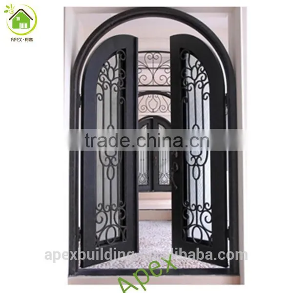 Iron Grill Doors Wrought Iron Exterior Doors Entrance Door photo-2