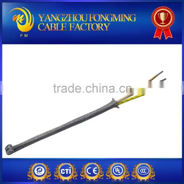 304 Stainless Steel Braid Fiberglass Braided Heating Cable photo-2