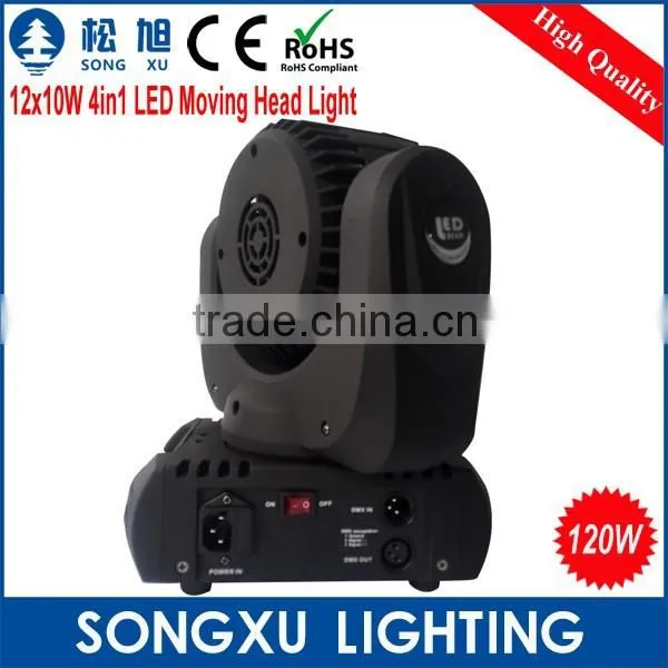 12*10w Moving Beam Head Rgbw 4in1 Performance Led School Stage Lighting for Show Acting photo-4