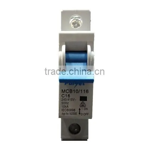 Hot Sale 10ka Mcb b d c Curve Mini Circuit Breaker 1 Pole 50/60hz photo-2