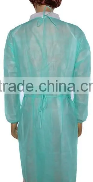 Popular Dark Green Non Woven Disposable Isolation Gown photo-3