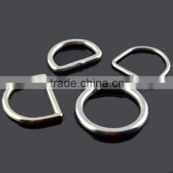 Metal Stainless Steel D Ring Buckle 1" Inside Diameter Loop Ring for Strap Keeper photo-3