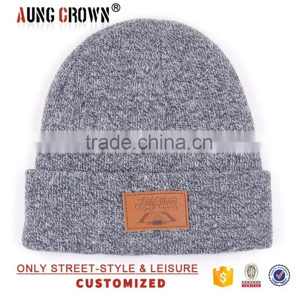 Fashion Acrylic Cheap Blank Knitted Hat