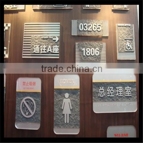 environmental acrylic indicators or signboards