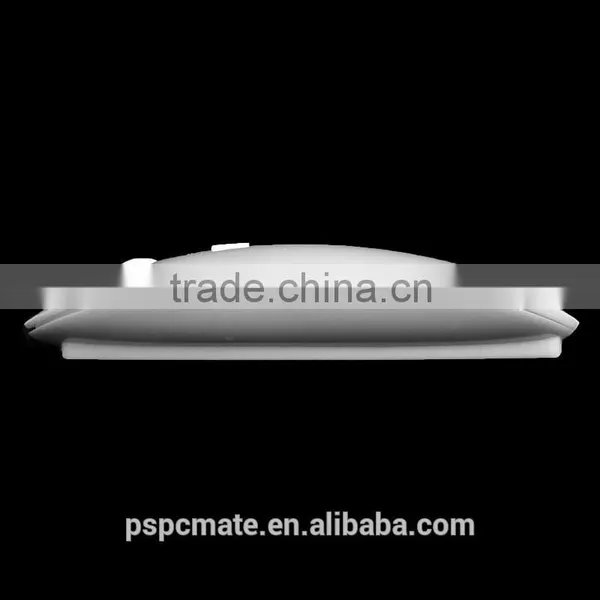 Flat Wireless Mouse 2.4 GHZ Wireless Mouse Flat Wireless Optical Mouse( White Glossy) photo-4