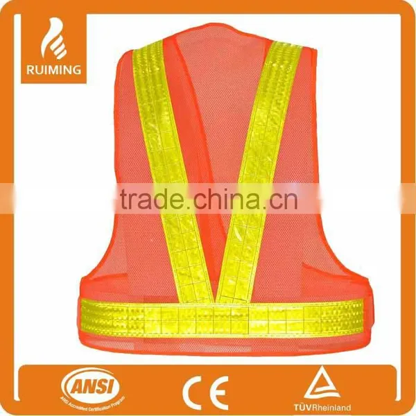 CE EN ISO 20471 Orange Safety Vest photo-2