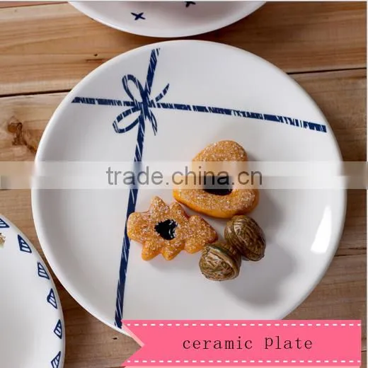 Creative Ceramic Disc Dessert Plate HY1671102 photo-4