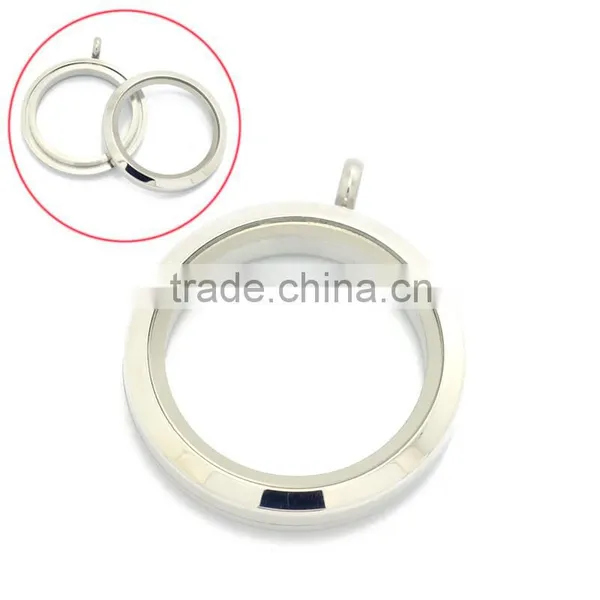 Trendy DIY Designs 25mm/30mm Round Silver Twist/screw Wholesale Floating Glass Charms Locket for Boys and Girls photo-5