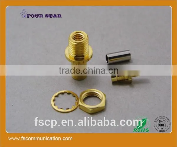 SMB Connector Female Back Bulkhead Crimp for RG316 Cable photo-2