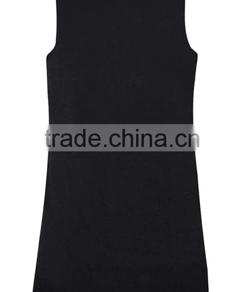 Drop Shipping Black Plain Modern Girls Yoga Gym Tank Tops photo-6