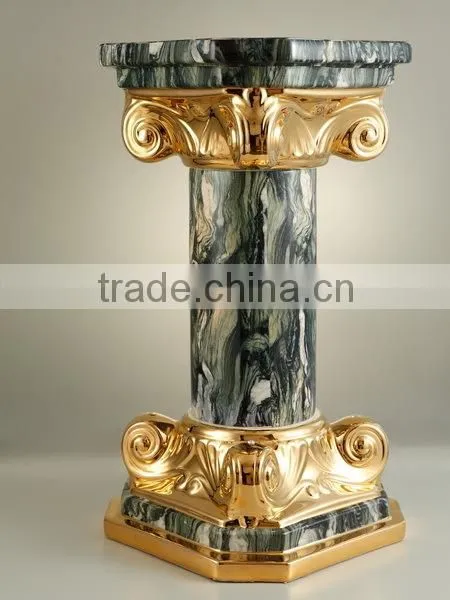Luxury Ceramic Porcelain Home Decoration 31"round Pillars Roman Pillar for Sale photo-2