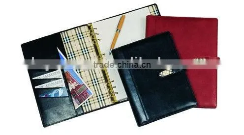 A4 Spiral Ring Leather Notepad Cover