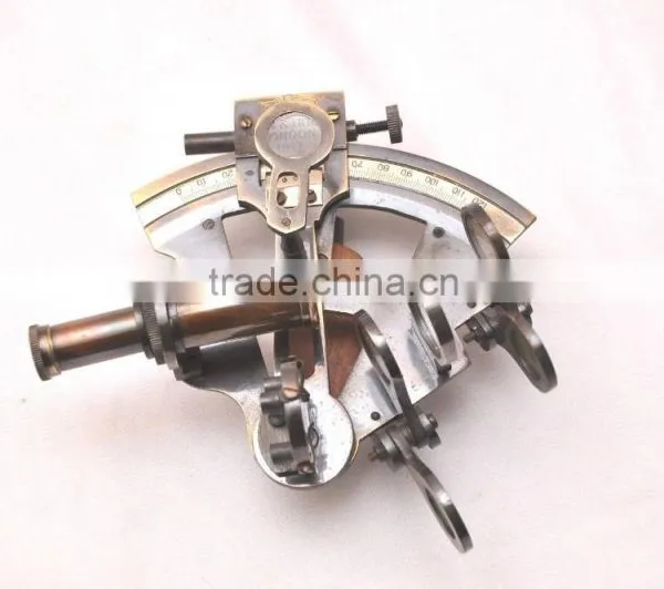 Beautiful Brass Maritime Nautical Sextant - Home Decor Sextant With Wooden Box 1035 photo-3