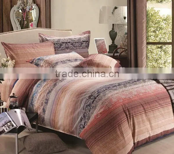 100%cotton 40*40 128*68 Pigment Print Bedding Set photo-5