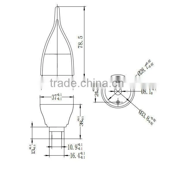 3W 4W 5W Candle Light Led Lamp Housing photo-3
