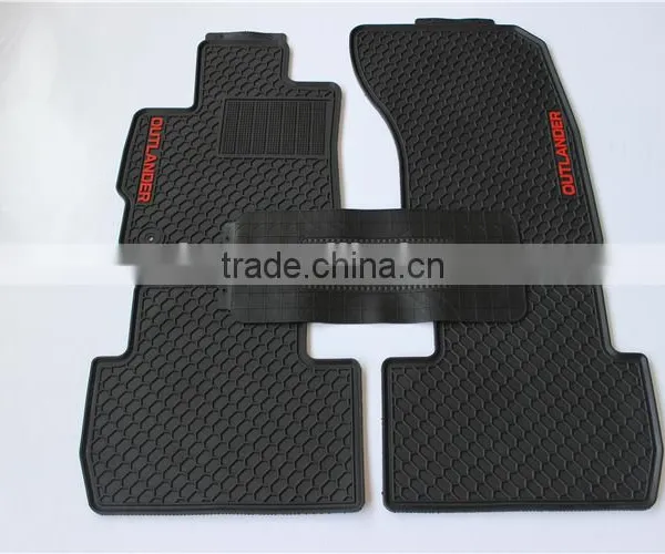Pvc Car Mat With Attributes: PVC/Plastic, Full Set, Non Skid for Mitsubishi Outlander photo-2
