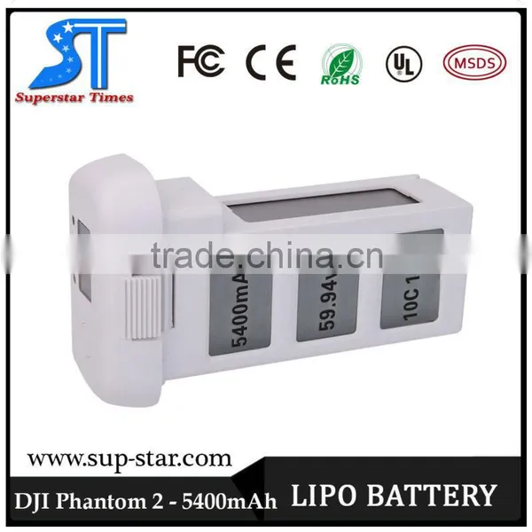 5400mAh 11.1V 3S 45C Lipo Battery for DJI Phantom 2 Vision Quadcopter