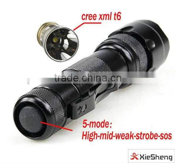 Waterproof Ultrafire Cree Xm-l t6 Led Flashlight 502b High Power Police Flash Light photo-2