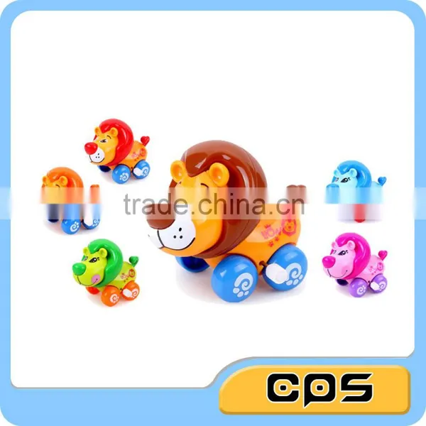 12PCS Cartoon Plastic Wind up Lion Toy photo-2