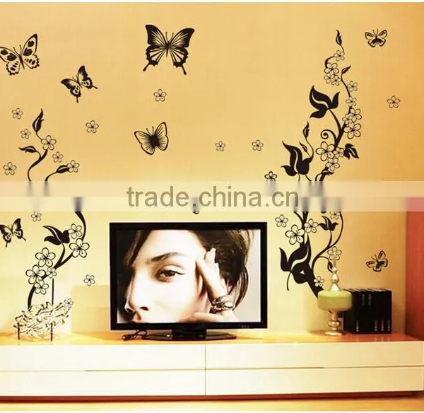 Best Selling Butterfly Flower Wall Stickers Home Decor photo-2