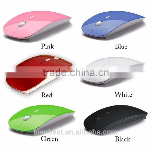 Sugar Color Ultra Thin USB Optical Wireless Mouse 2.4G Receiver photo-5