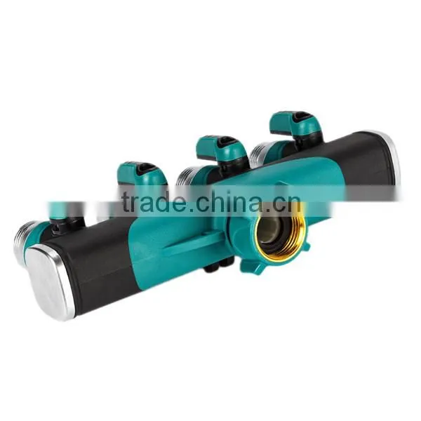 4 Way Garden Hose Connector| Hose to Hose Arthritis Friendly Watering Splitter, Leak Free photo-3