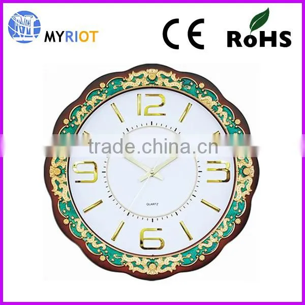 15 Inch Wave Frame Beatiful Plastic Quatrz Clock photo-2