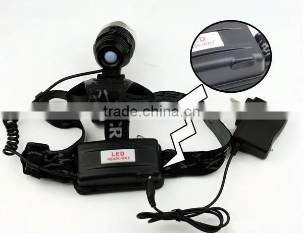 T80 Multifunction High Power Led Headlamp 10w Xml t6 Rechargeable Battery Powered Headlight photo-3