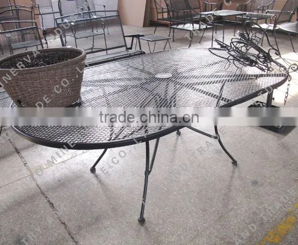 Garden iron balck table